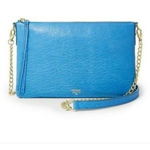 Fossil top zip chain Sydney bag